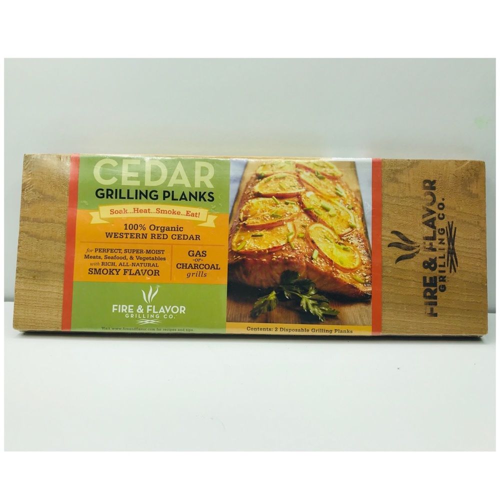Fire & Flavor Wooden Cedar Plank Block 15x5.5”